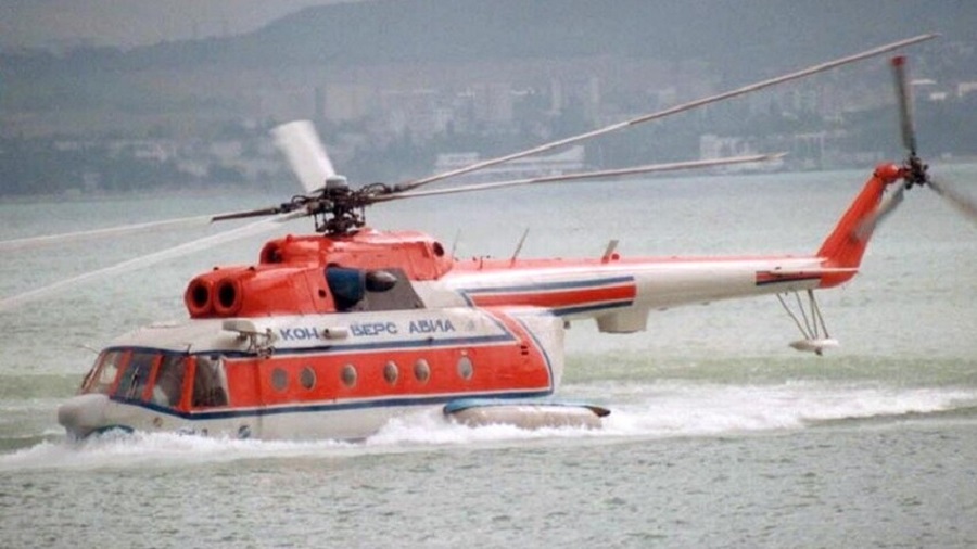 Así era el helicóptero anfibio Mi-14GP