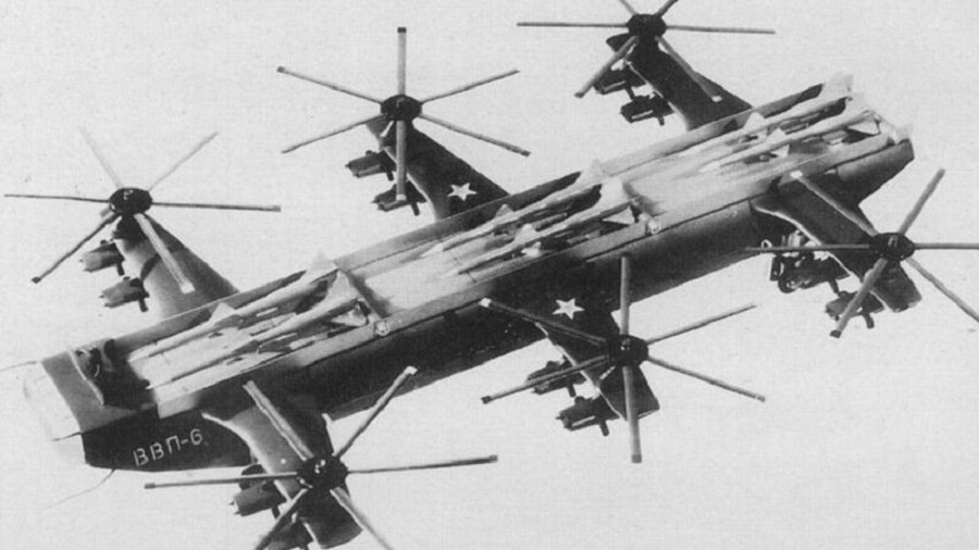 Proyecto VVP-6. El plan soviético para crear un gigantesco helicóptero de defensa antiaérea