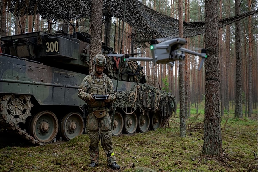 Un soldado de la Bundeswehr en "Freedom Shield"