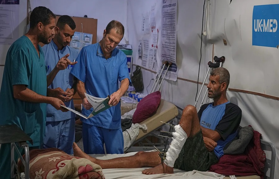 Herido en Gaza