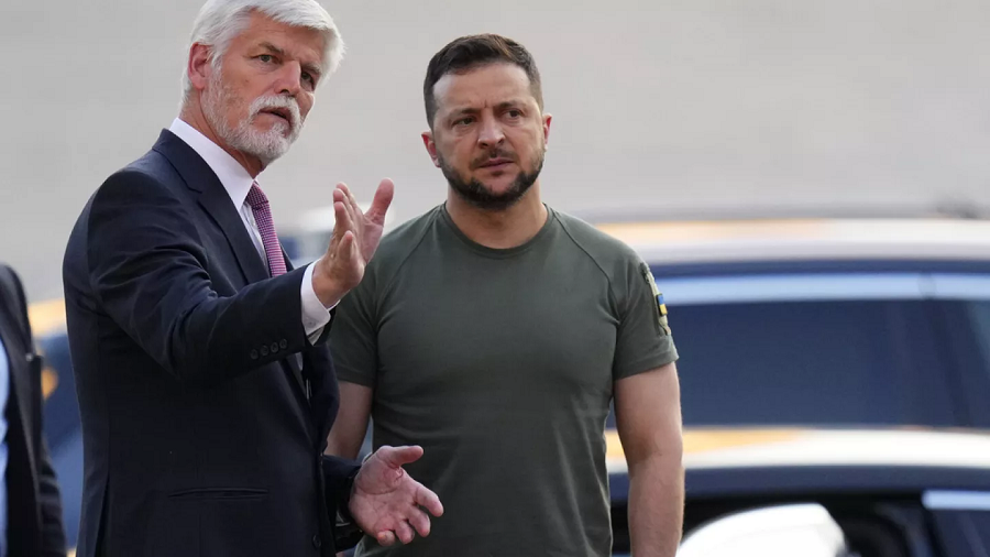 El presidente Pavel y Zelenski