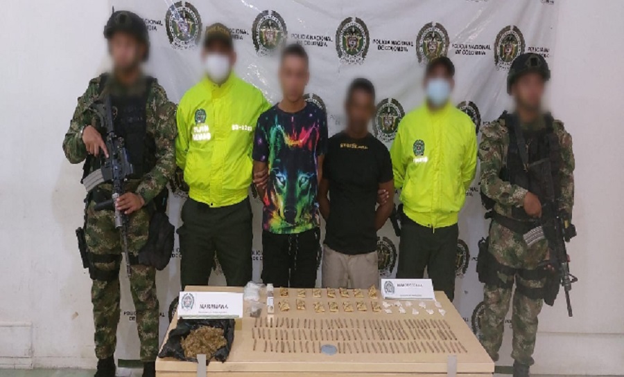 330 Dosis de base de coca y marihuana fueron halladas, listas para su comercialización