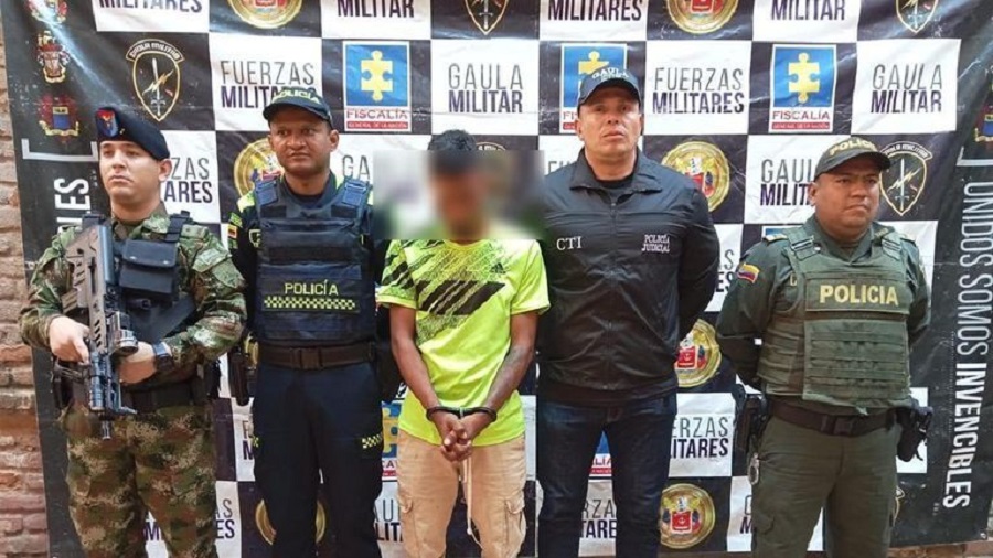 En Cali, el Ejército Nacional capturó a un presunto delincuente cuando pretendía cobrar 50 millones de pesos producto de una extorsión