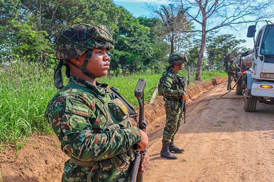 Soldados del Ejército Nacional