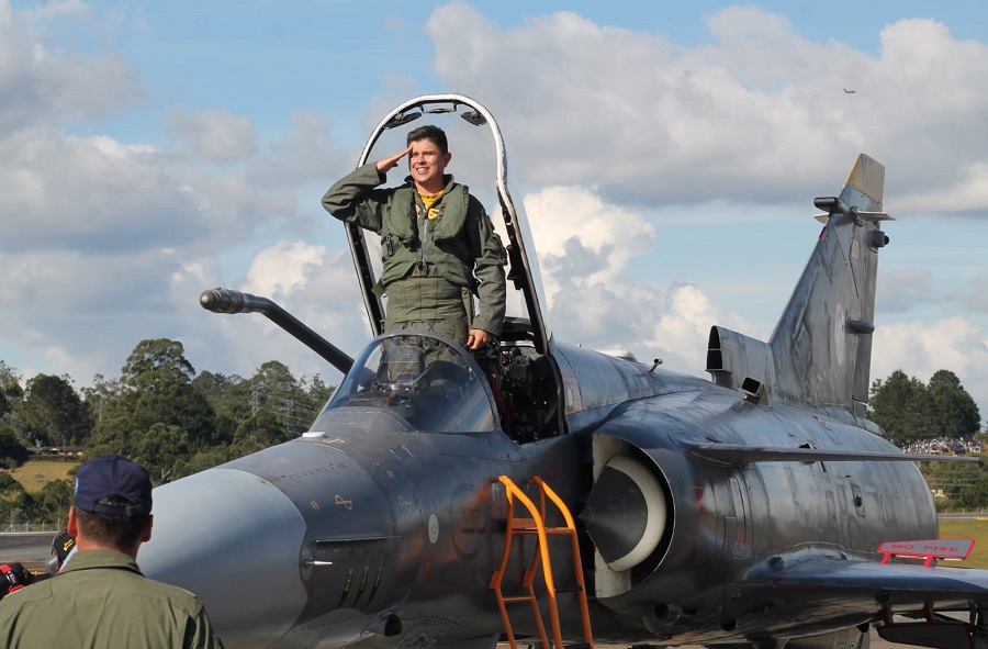Piloto Blackjack en IAI Kfir - Foto tomada por Simón Hernández exclusiva para fuerzasmilitares.org 