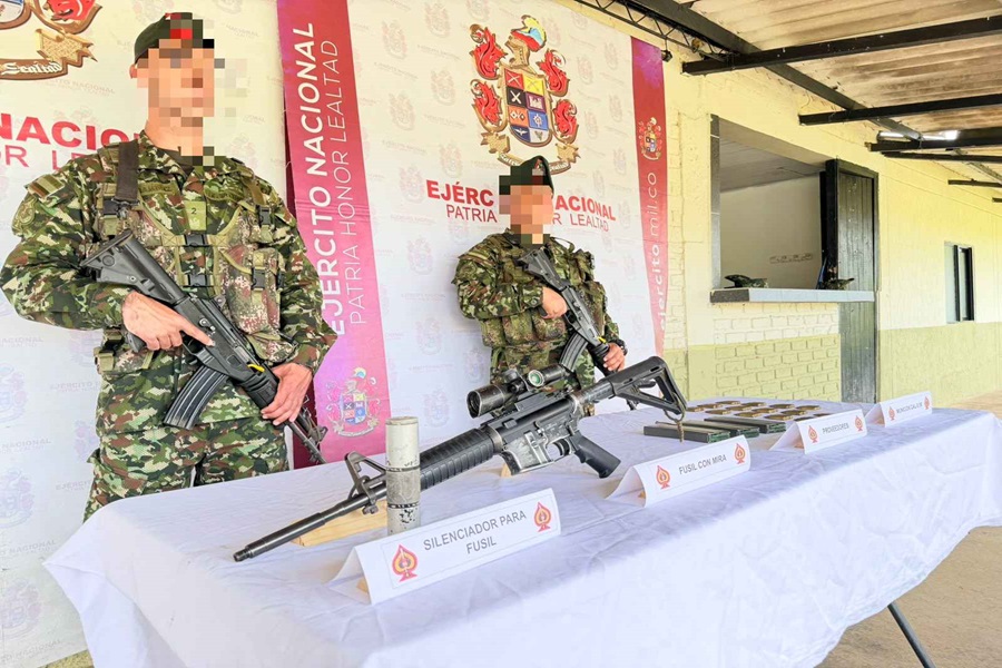 Material Incautado por el Ejército Nacional
