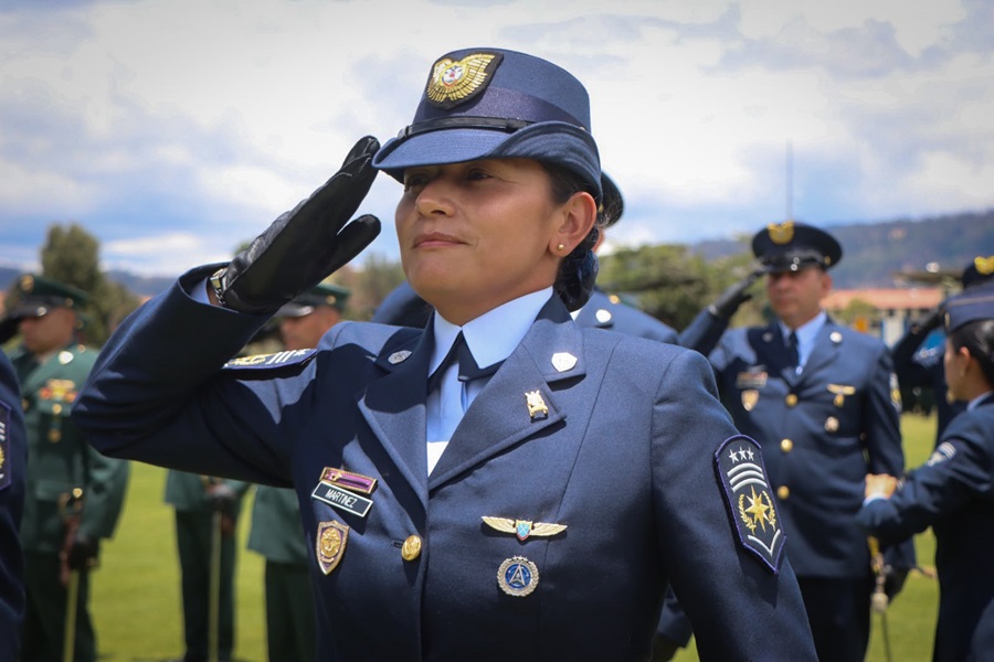 Técnico Jefe de Comando Silvia Patricia Martínez